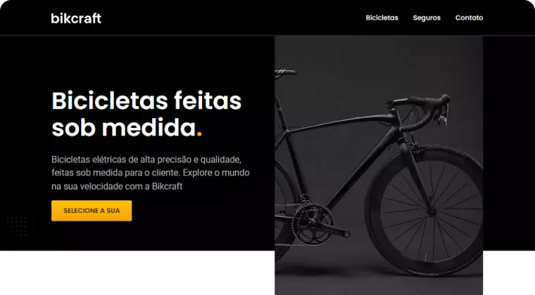 Imagem do site Bikcraft